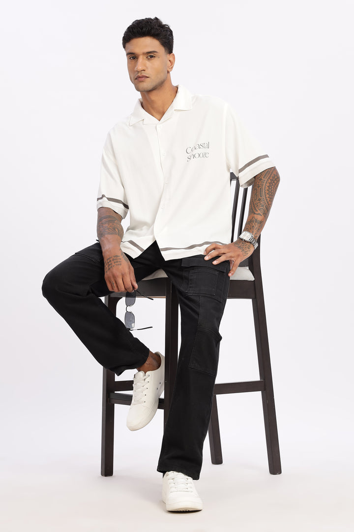 Coastal Snooze: Oversized Boxy Fit Shirt