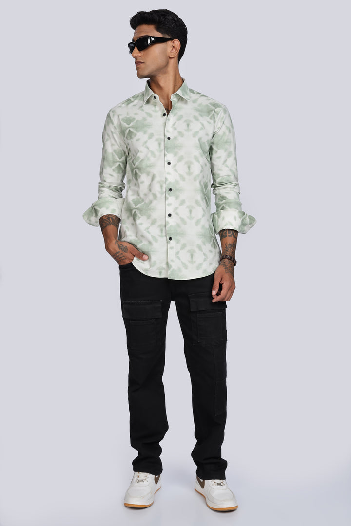 Green Printed Shirt