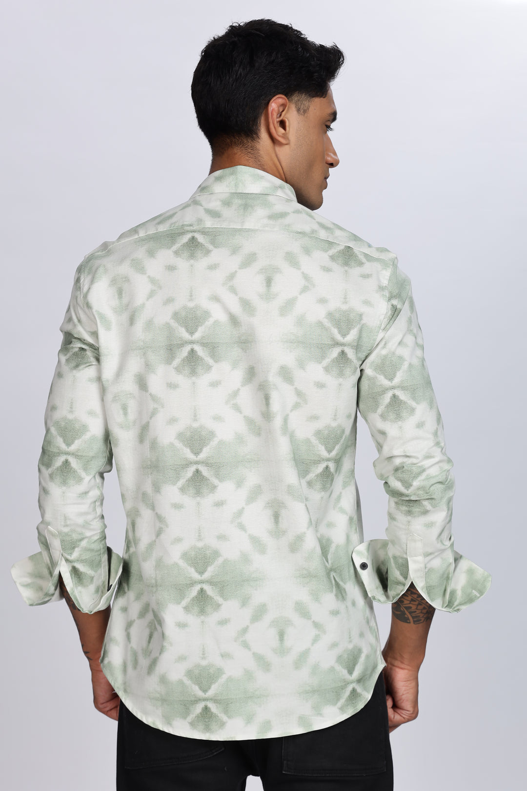 Green Printed Shirt