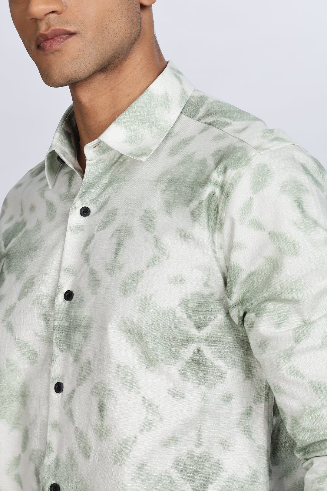 Green Printed Shirt