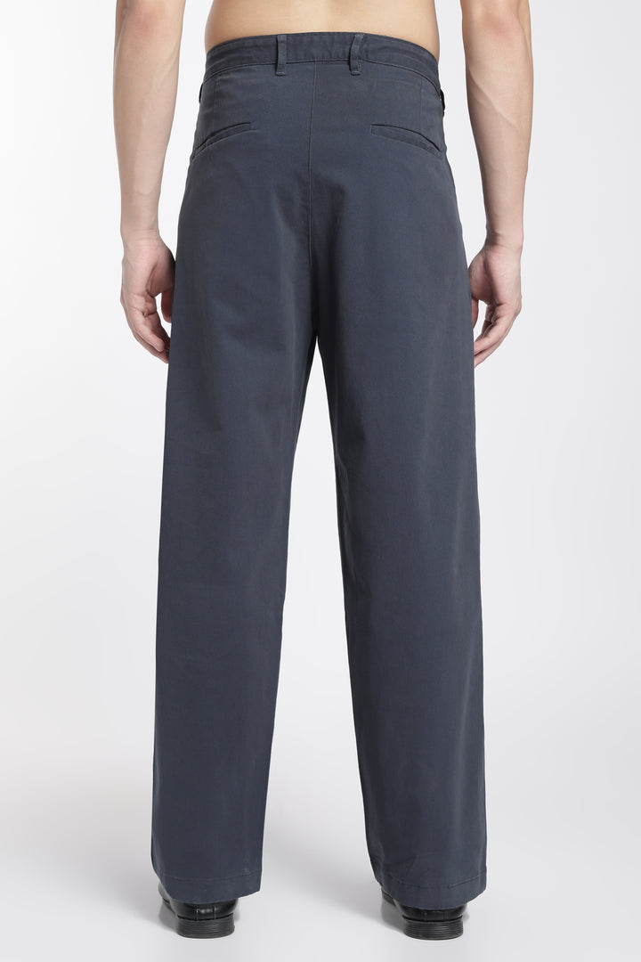 Korean Fit: Straight Fit Dark Grey Pants