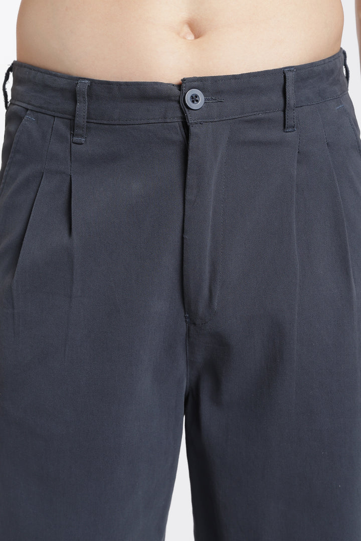 Korean Fit: Straight Fit Dark Grey Pants