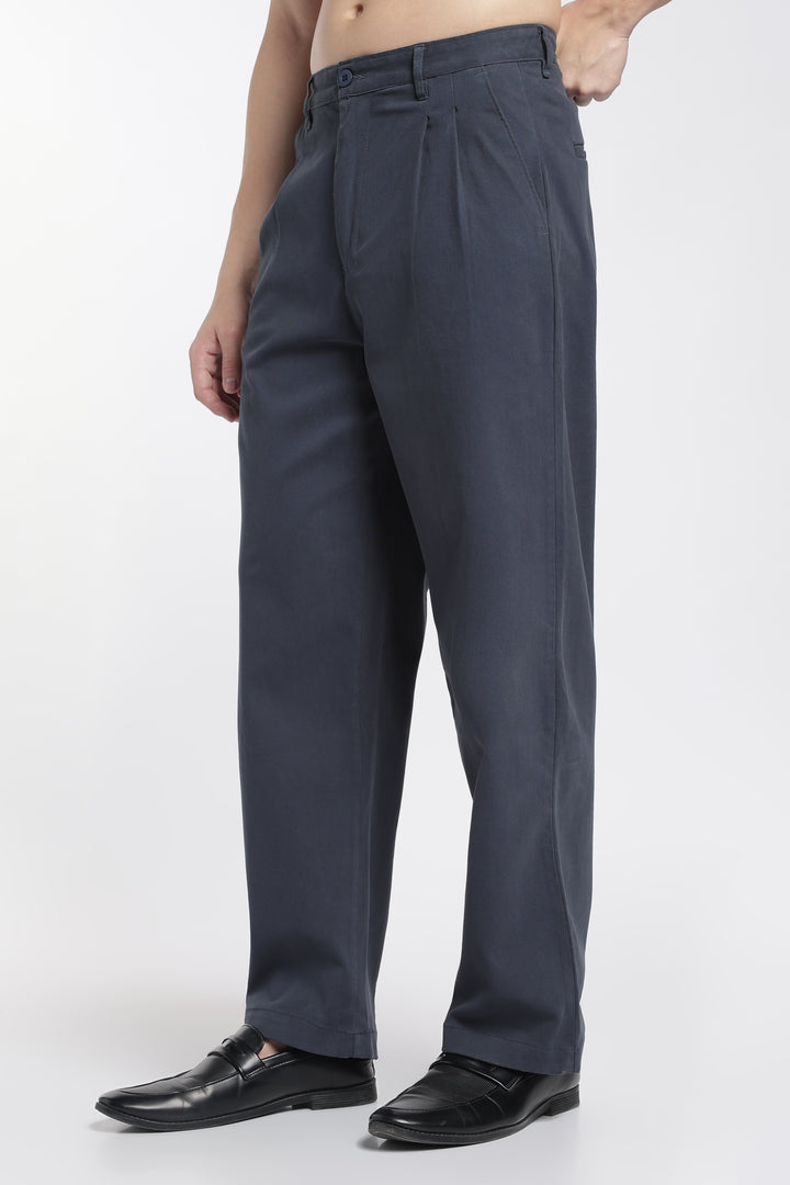 Korean Fit: Straight Fit Dark Grey Pants