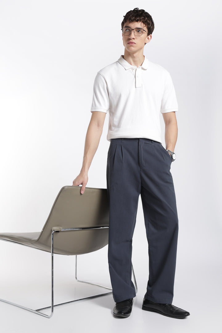 Korean Fit: Straight Fit Dark Grey Pants
