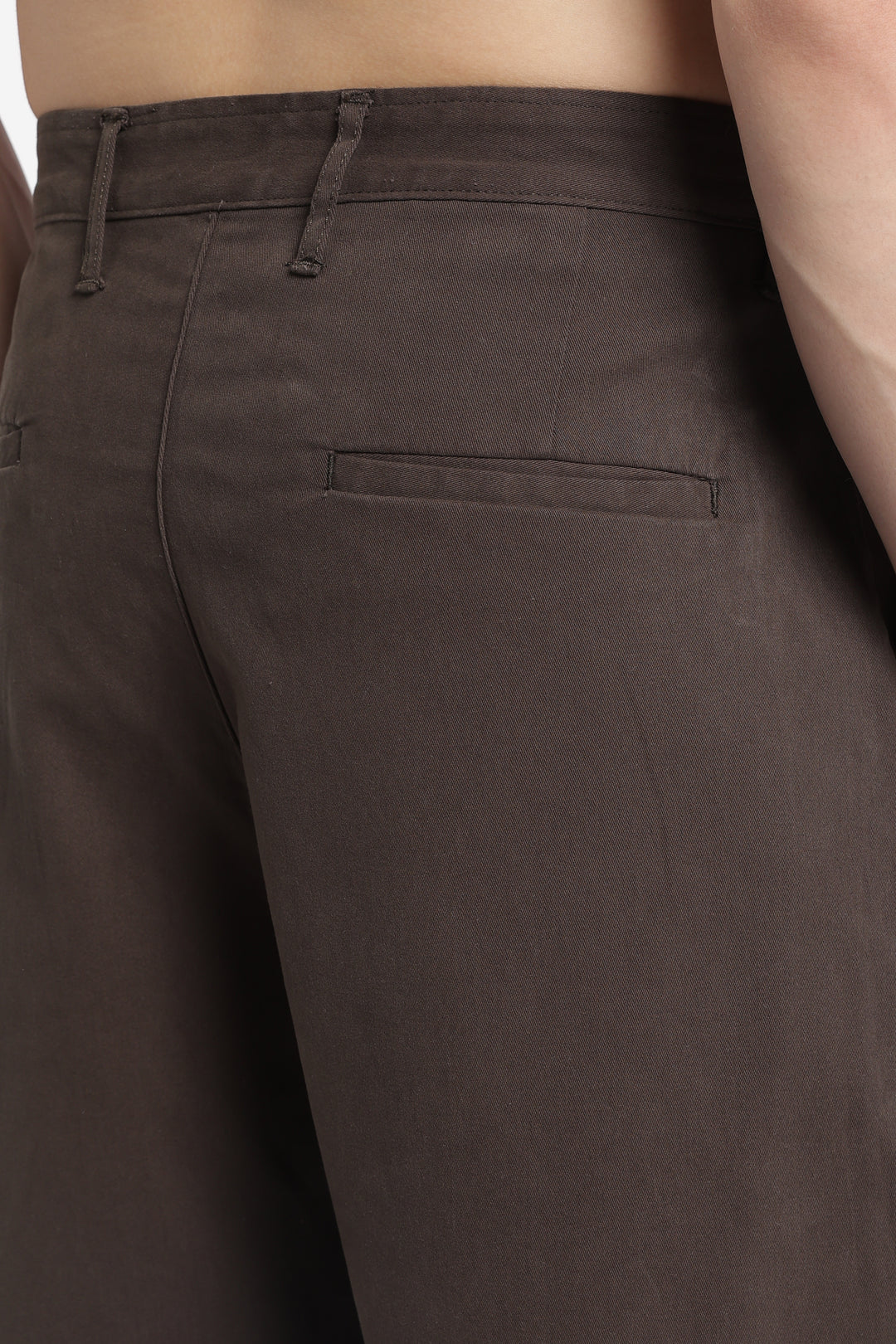 Korean Fit: Straight Fit Brown Pants