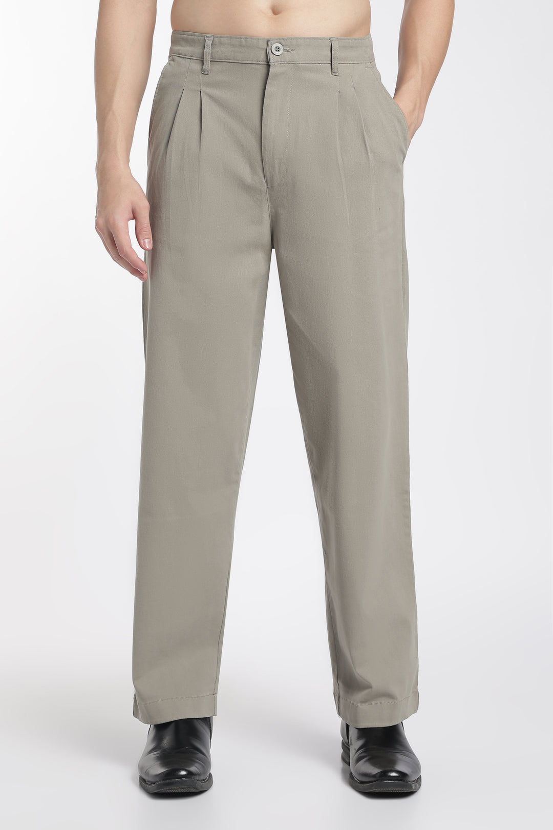 Korean Fit: Straight Mint Green Pants
