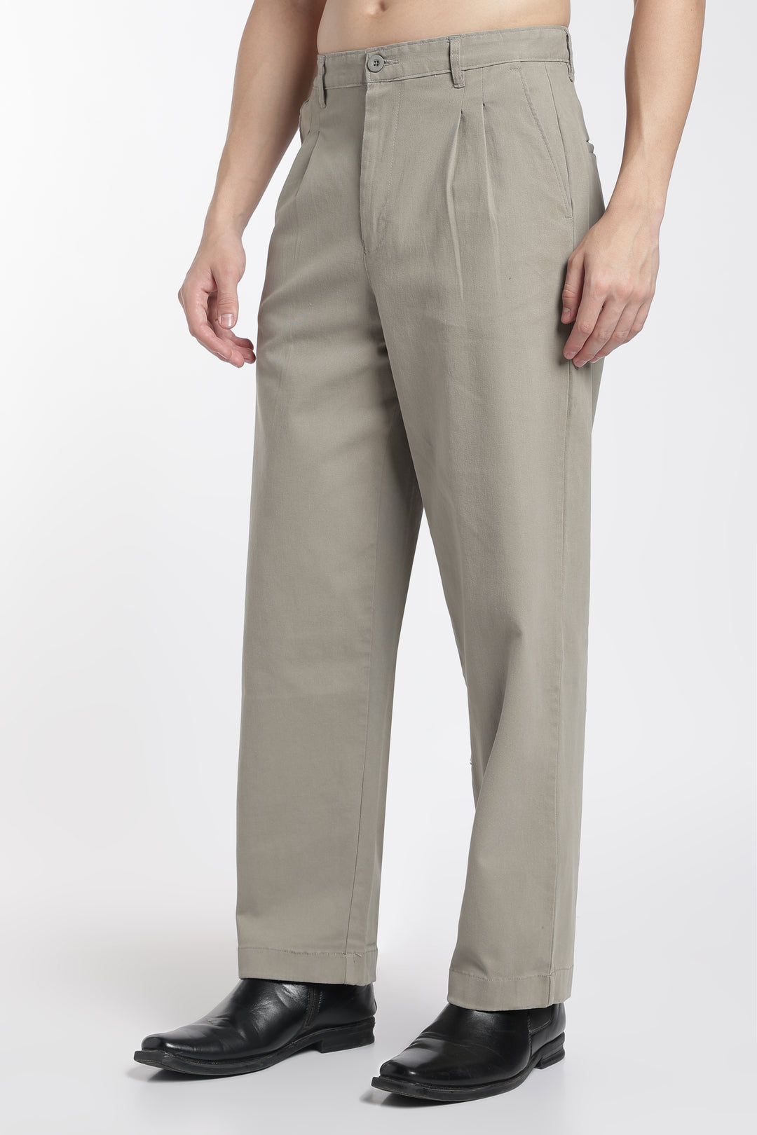 Korean Fit: Straight Mint Green Pants