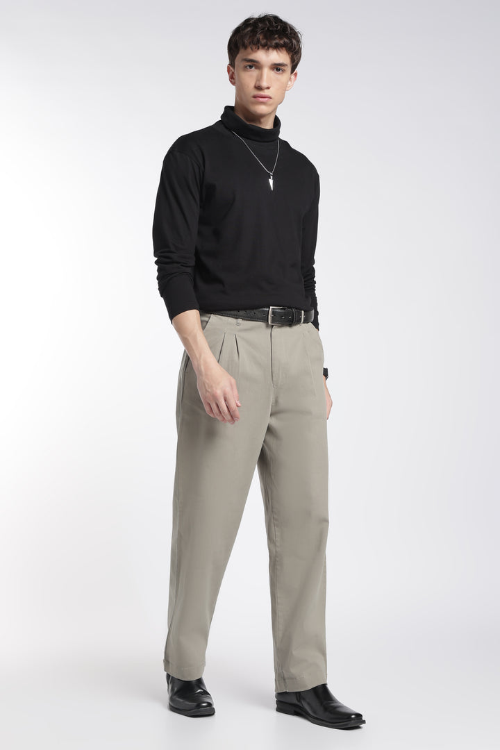 Korean Fit: Straight Mint Green Pants