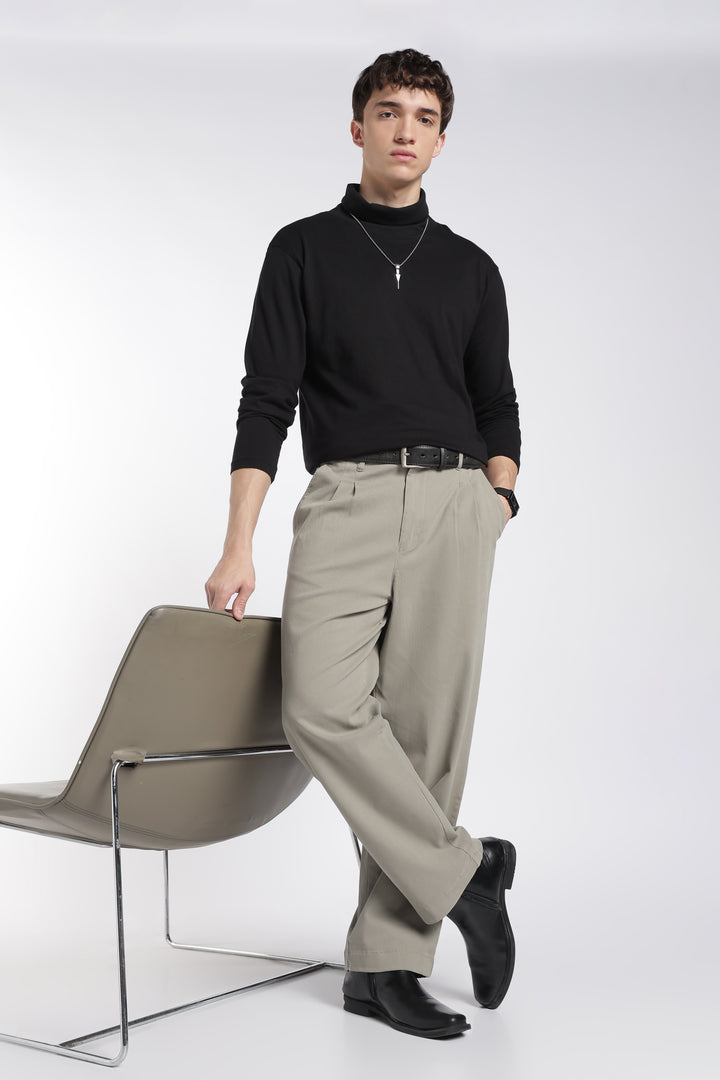 Korean Fit: Straight Mint Green Pants
