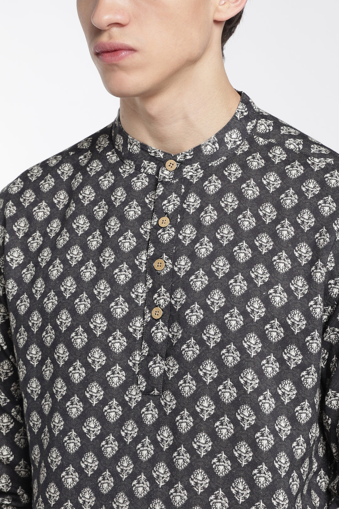 Ethnic Black Printed Kurta