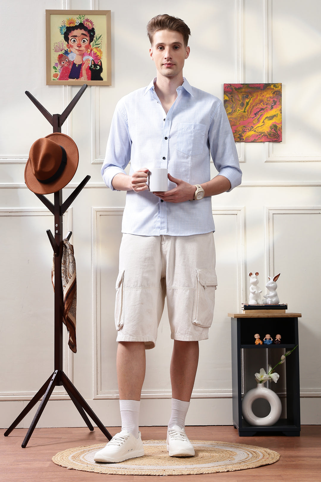 Linen: Blue Stripes Shirt