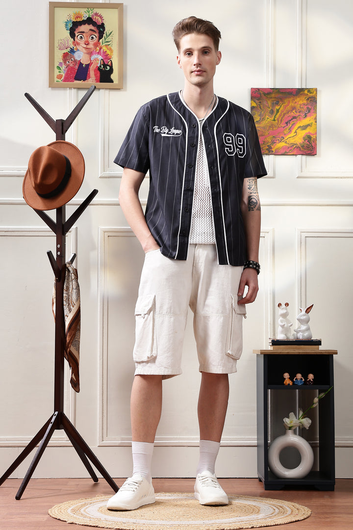 Baseball : Black Stripes Shirt