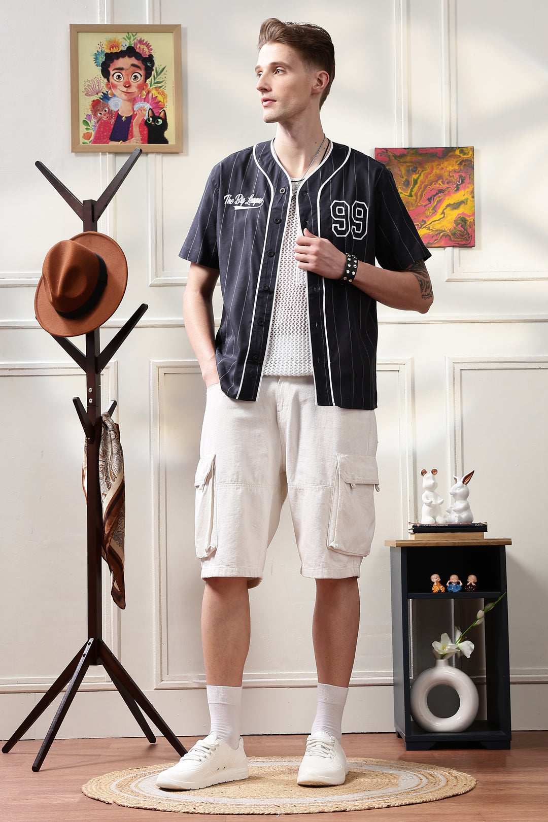 Baseball : Black Stripes Shirt