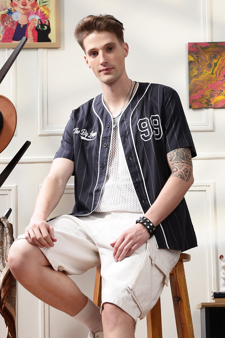 Baseball : Black Stripes Shirt