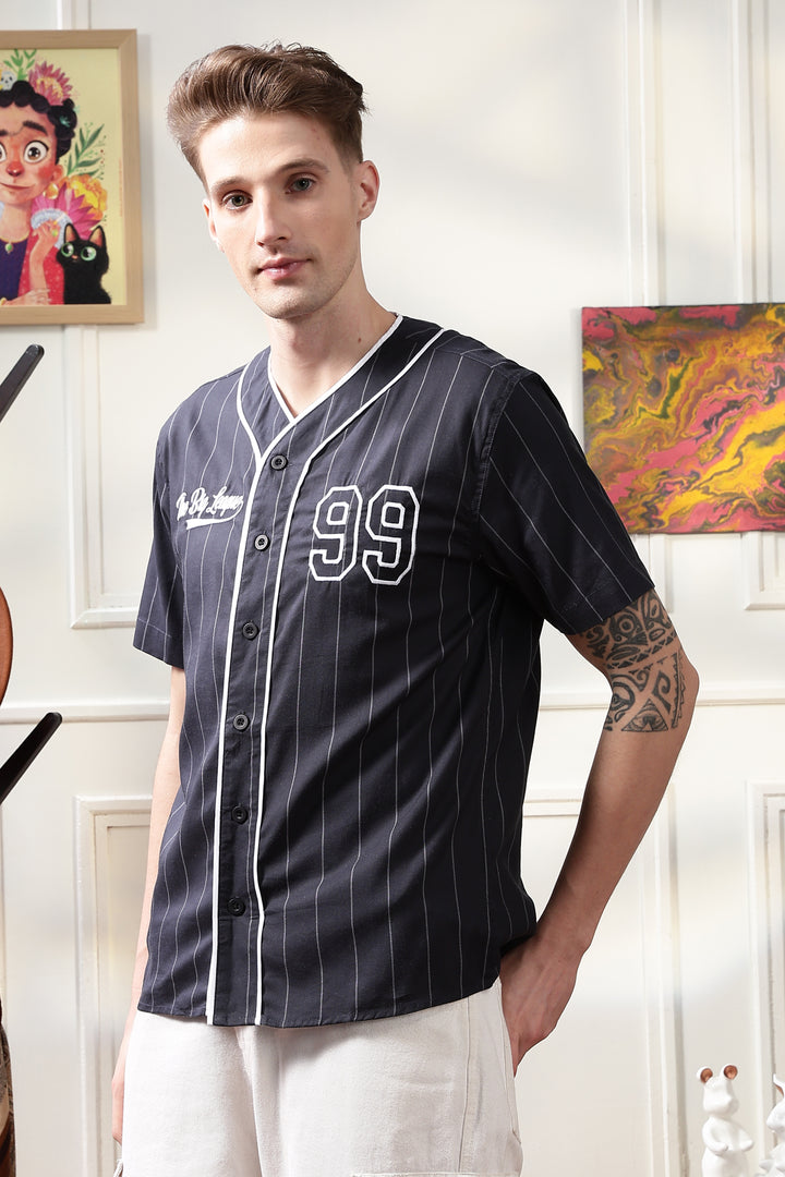 Baseball : Black Stripes Shirt