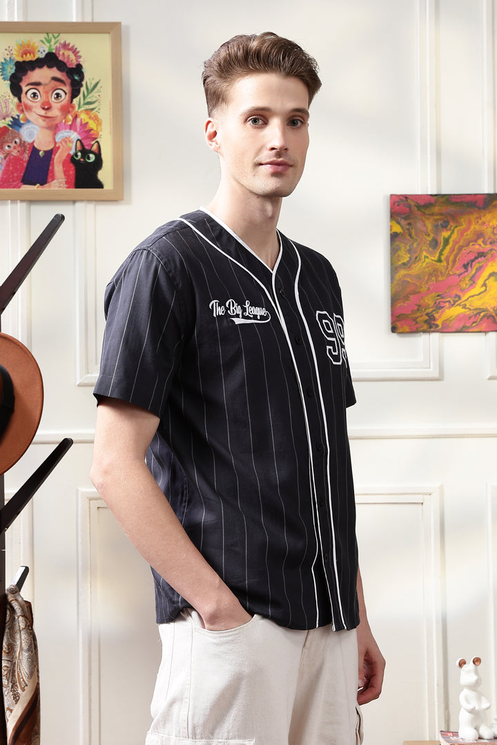 Baseball : Black Stripes Shirt
