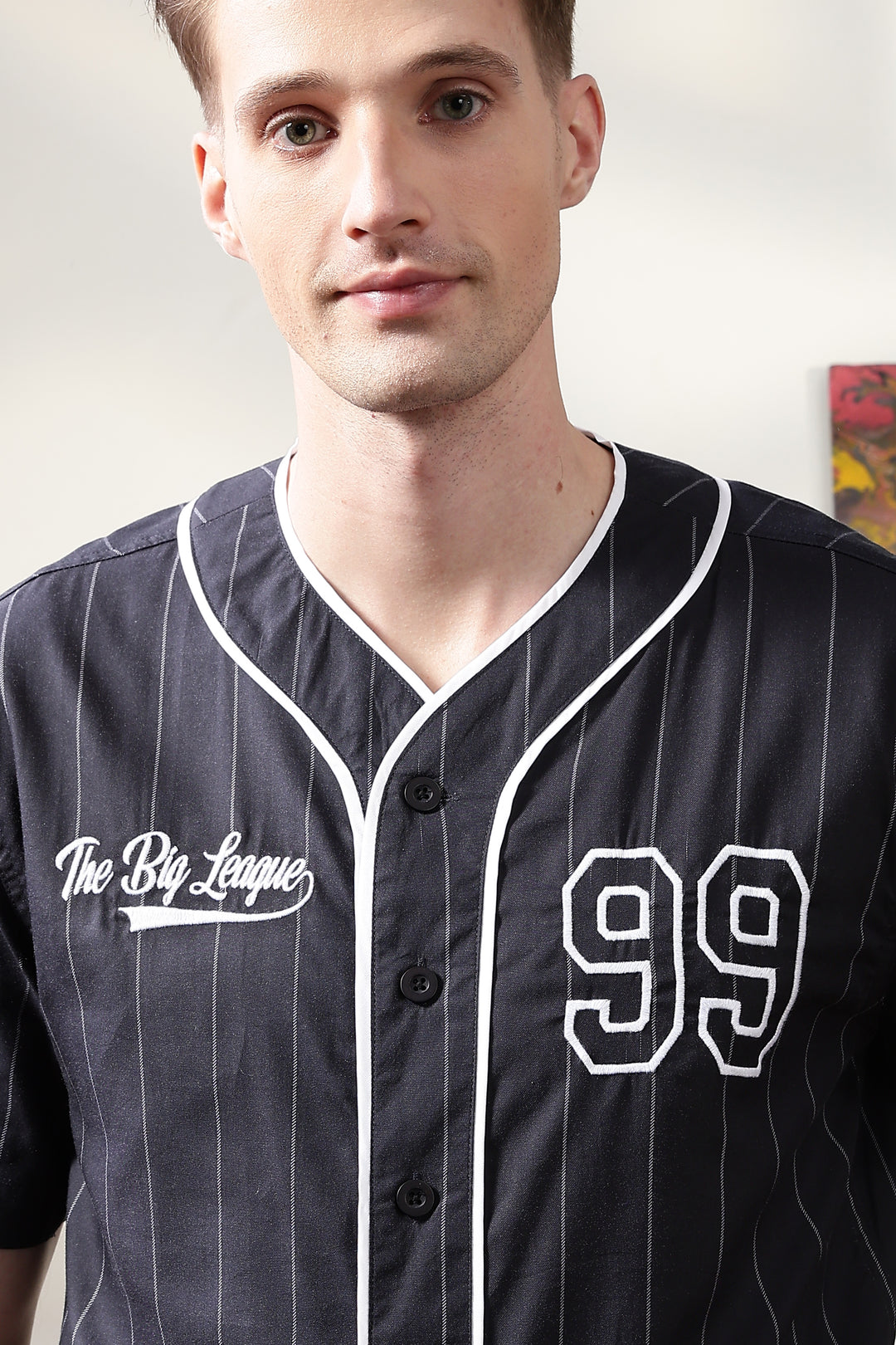 Baseball : Black Stripes Shirt