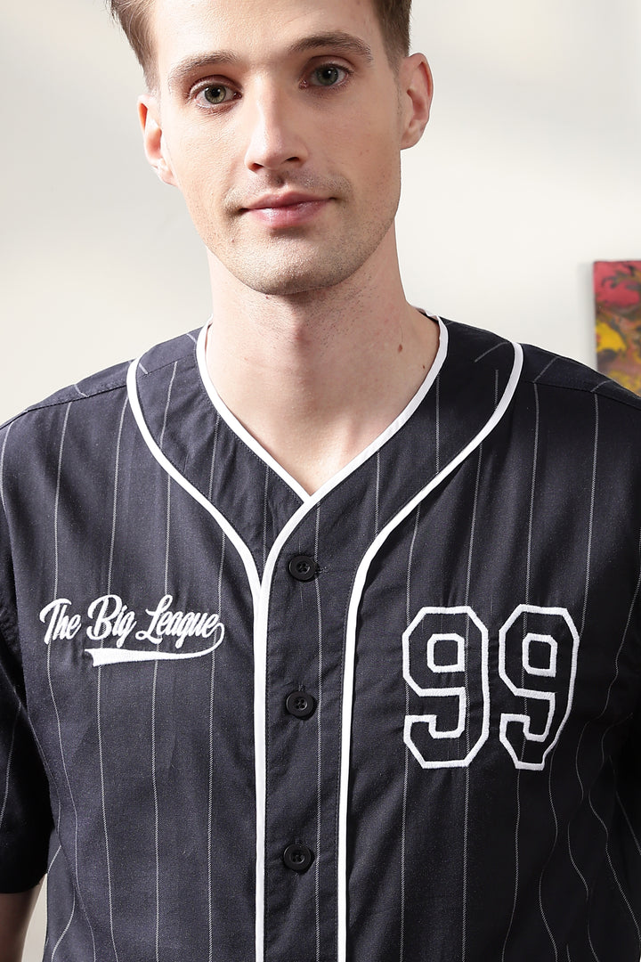 Baseball : Black Stripes Shirt