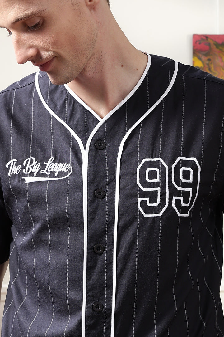 Baseball : Black Stripes Shirt