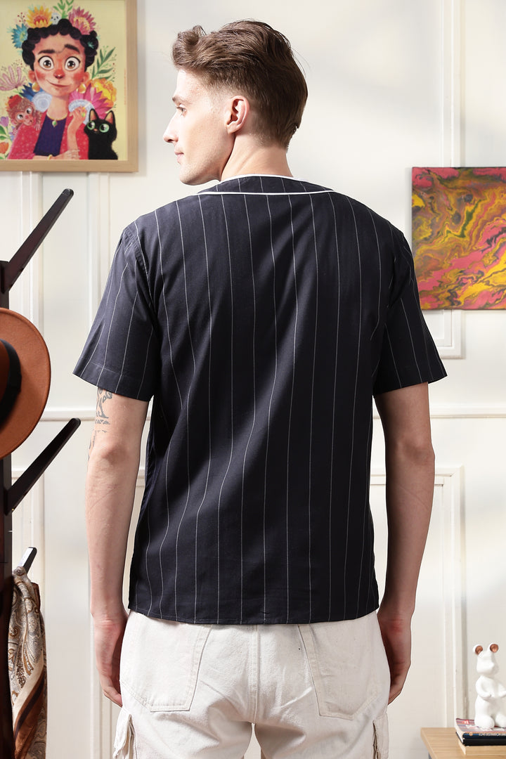 Baseball : Black Stripes Shirt