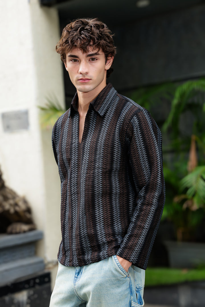 Long Sleeve : Unique Crochet Shirt