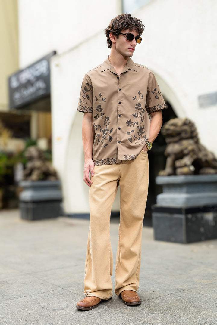 Hazel Flower Cuban Shirt