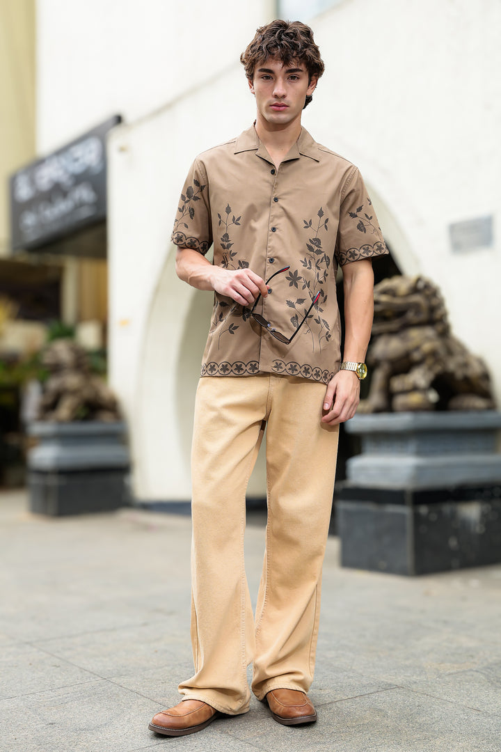 Hazel Flower Cuban Shirt