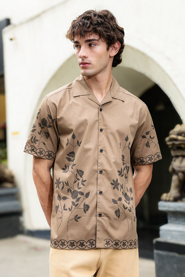 Hazel Flower Cuban Shirt