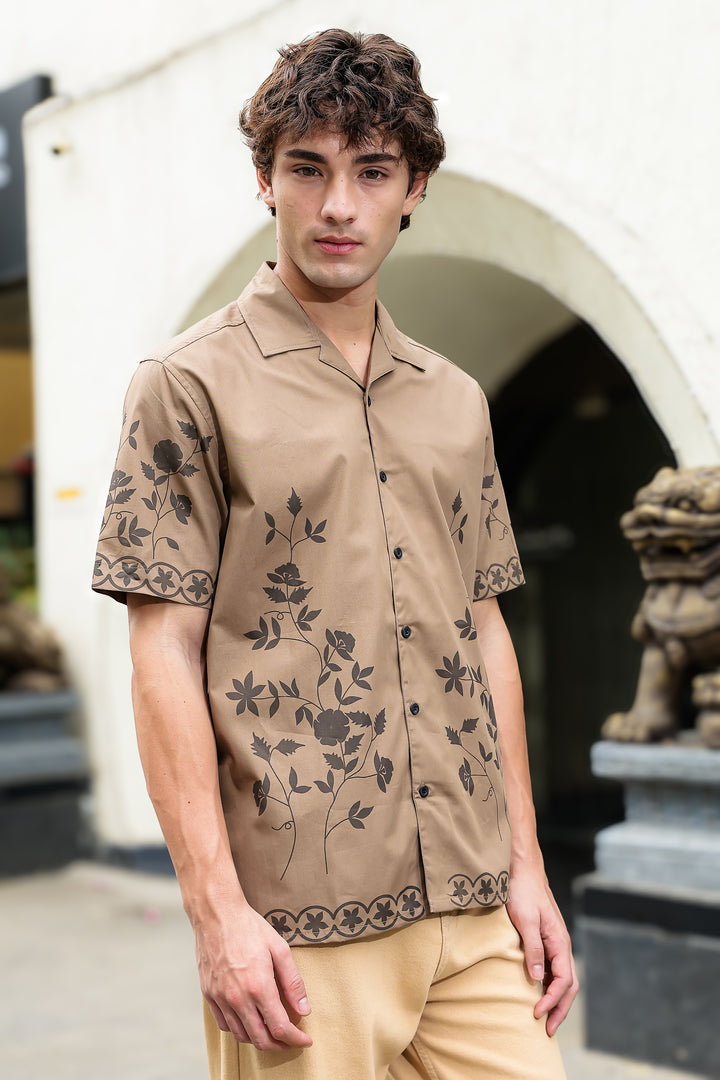 Hazel Flower Cuban Shirt