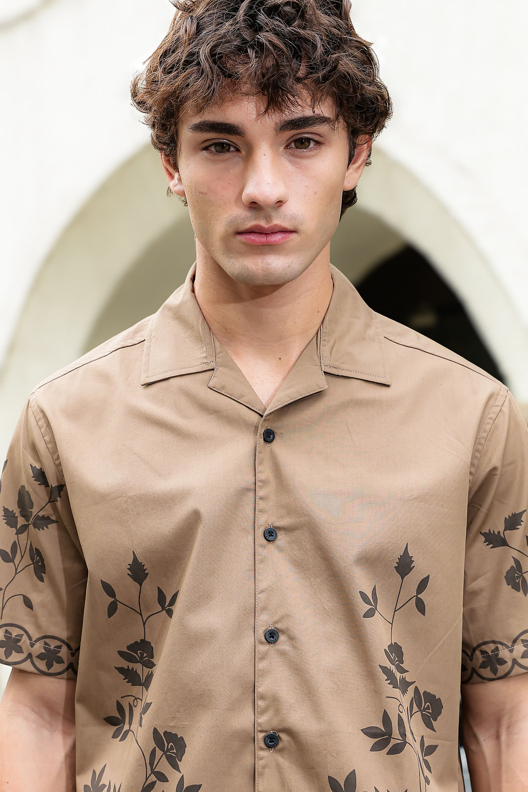 Hazel Flower Cuban Shirt