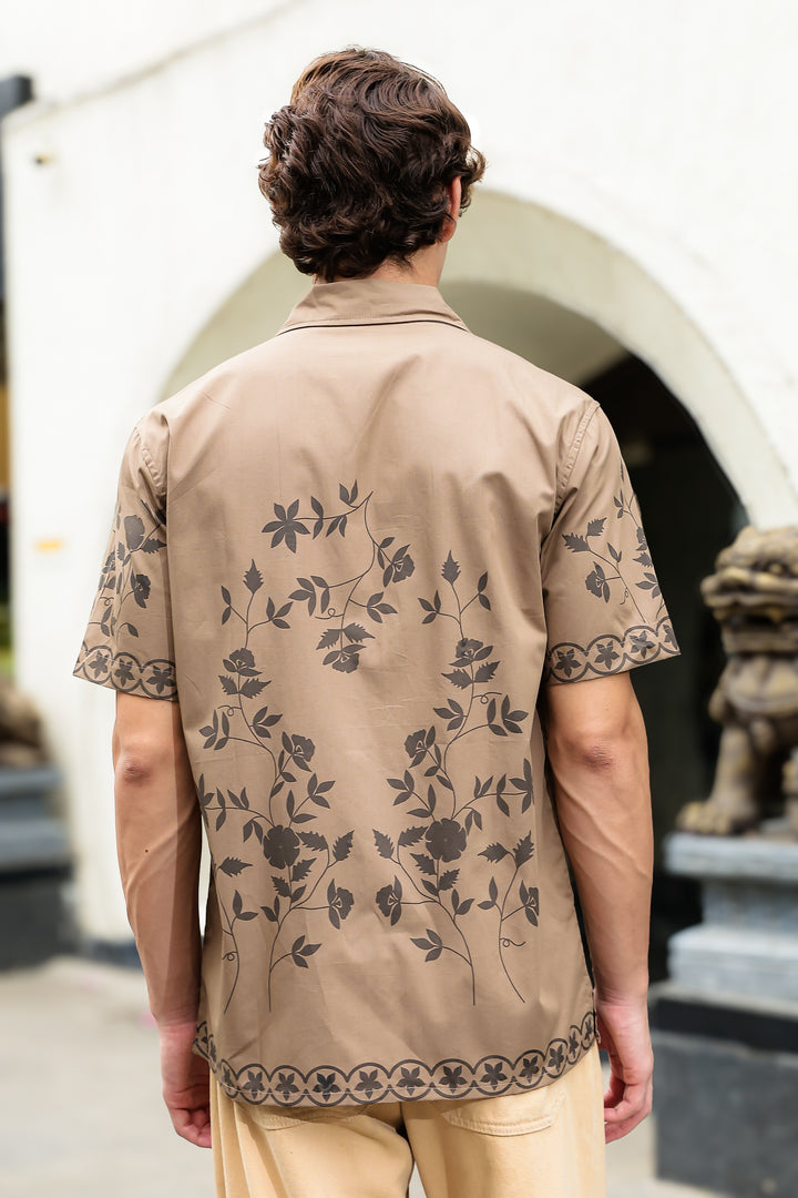 Hazel Flower Cuban Shirt