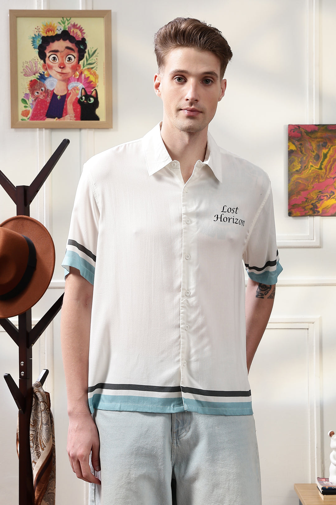 Lost Horizon: White Oversized Shirt