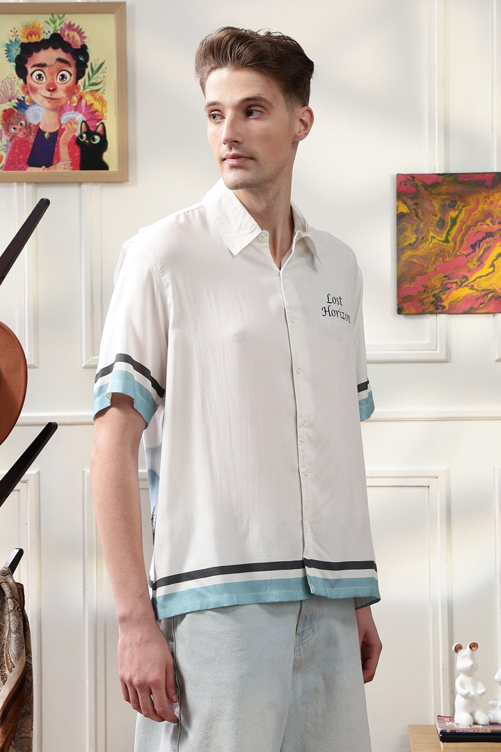 Lost Horizon: White Oversized Shirt