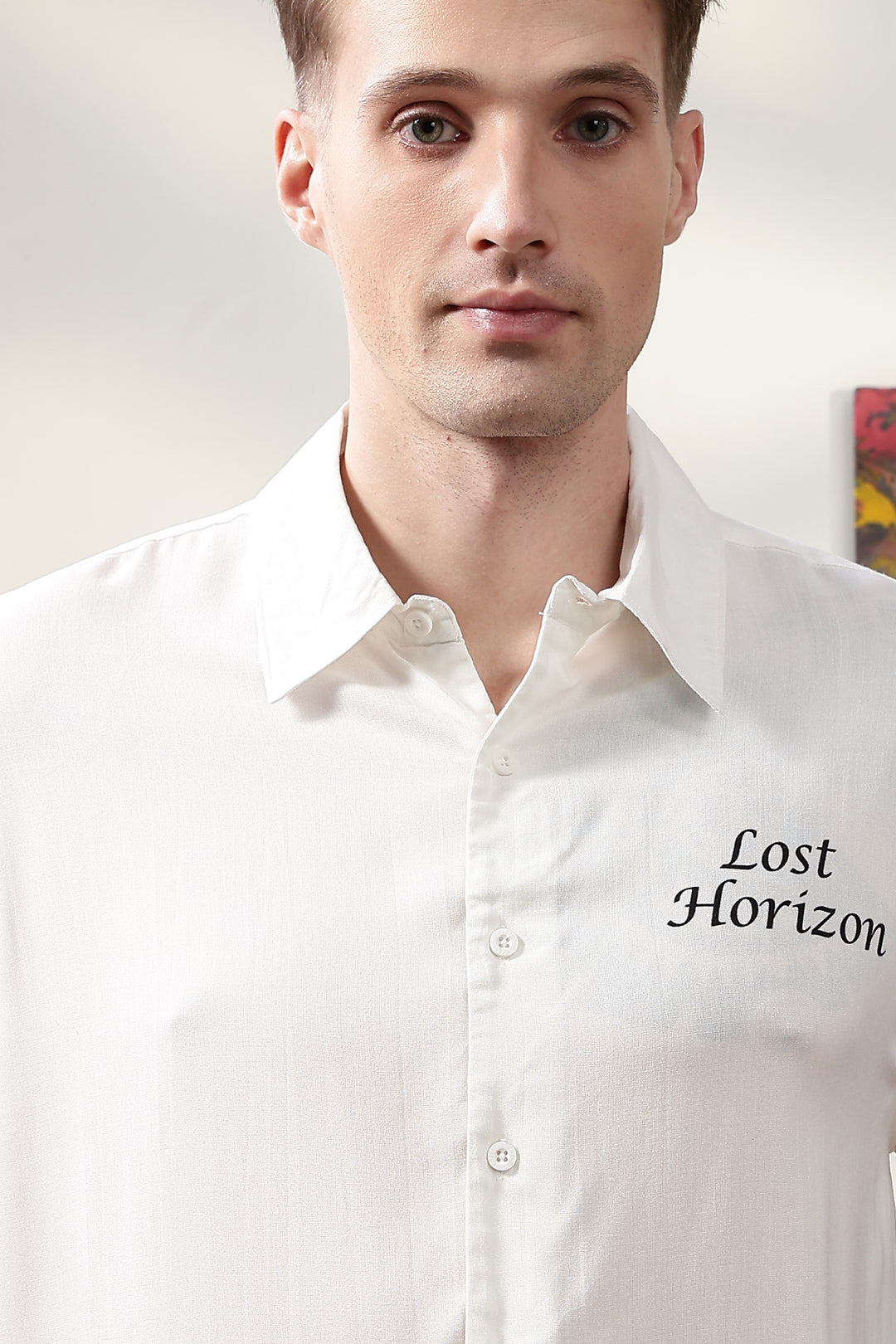 Lost Horizon: White Oversized Shirt