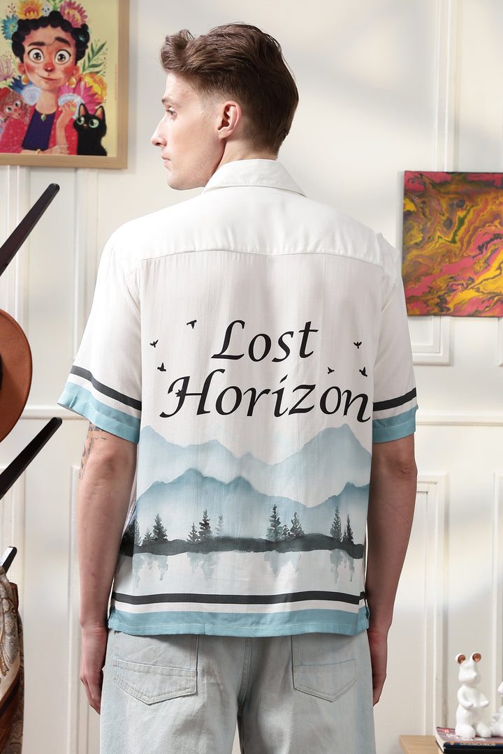 Lost Horizon: White Oversized Shirt