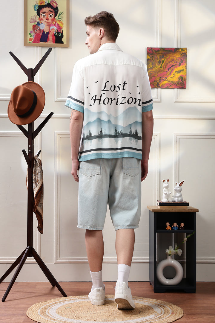 Lost Horizon: White Oversized Shirt