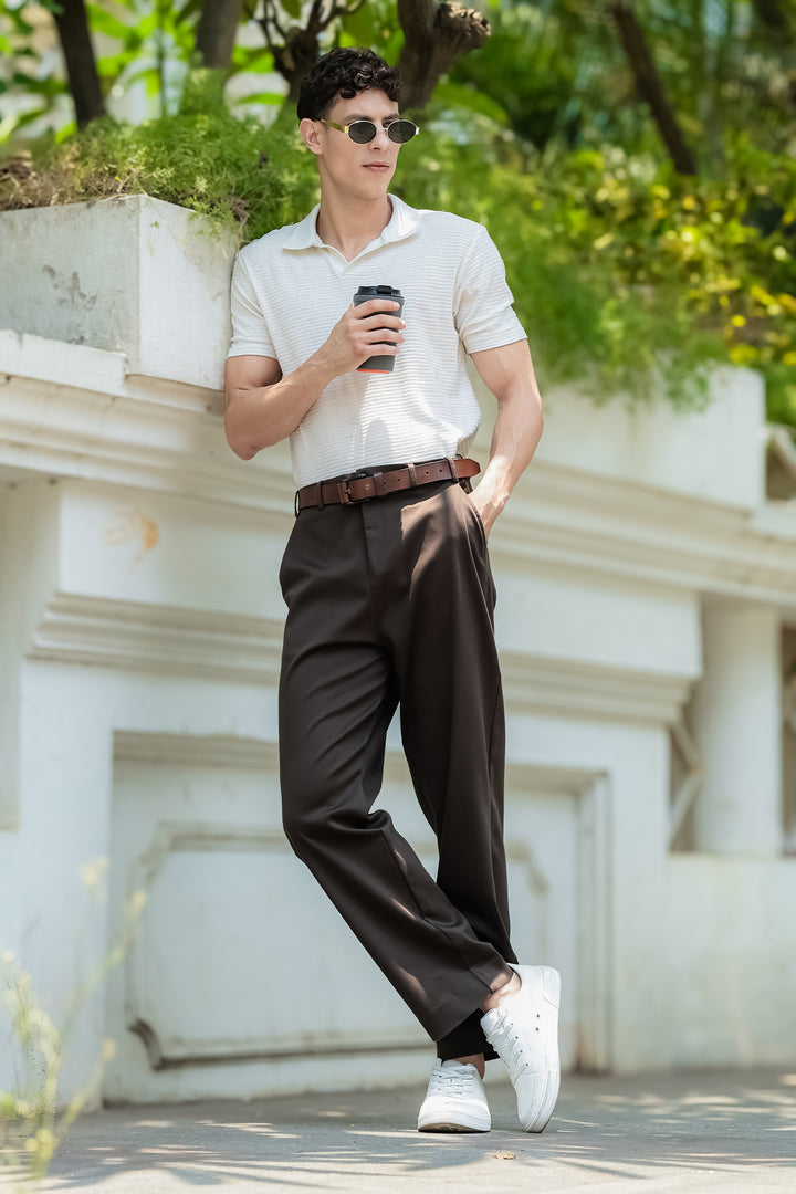 Korean Pants : Dark Olive Trousers