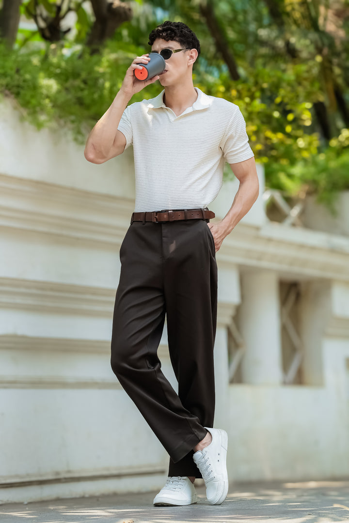 Korean Pants : Dark Olive Trousers