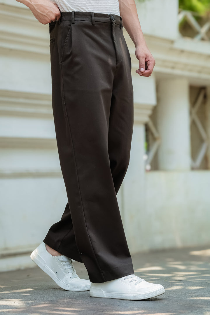 Korean Pants : Dark Olive Trousers