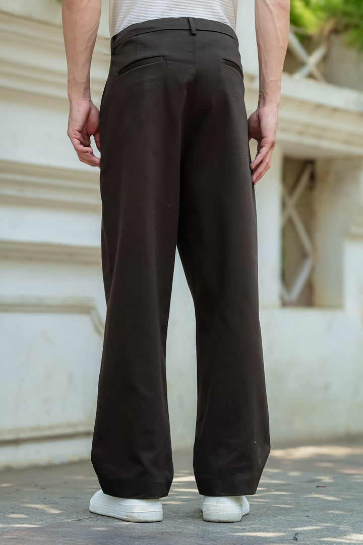 Korean Pants : Dark Olive Trousers