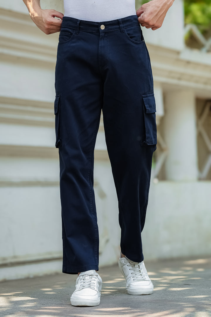 Essentials : Navy Cargo Pants