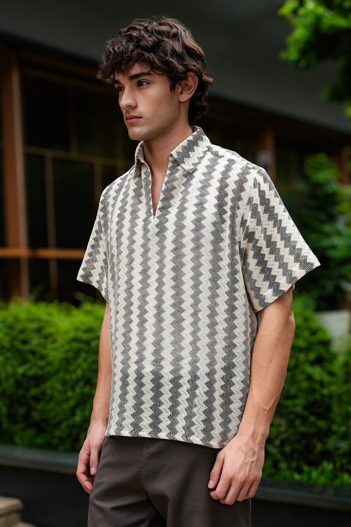 Short Sleeve: Modern Crochet Shirt