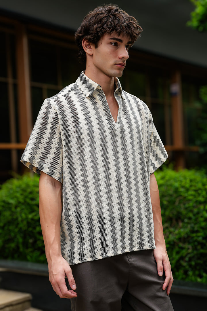 Short Sleeve: Modern Crochet Shirt