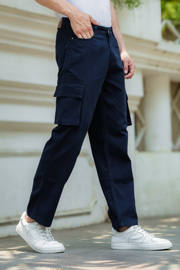 Essentials : Navy Cargo Pants