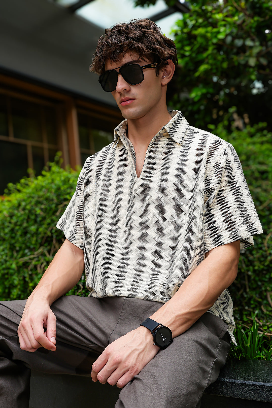 Short Sleeve: Modern Crochet Shirt