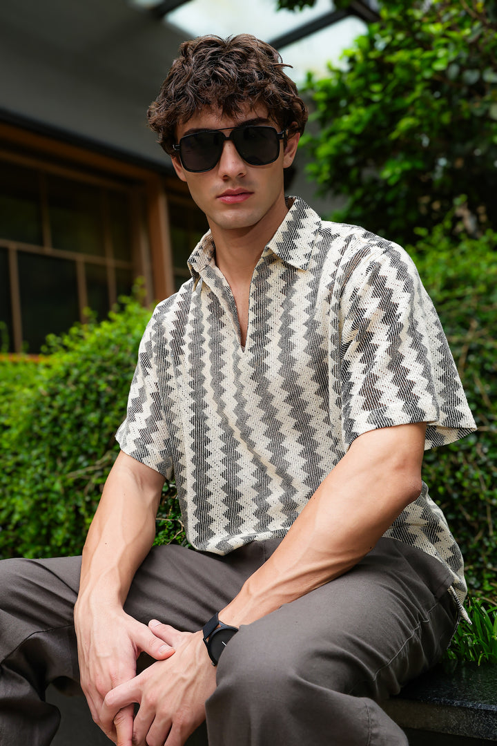 Short Sleeve: Modern Crochet Shirt