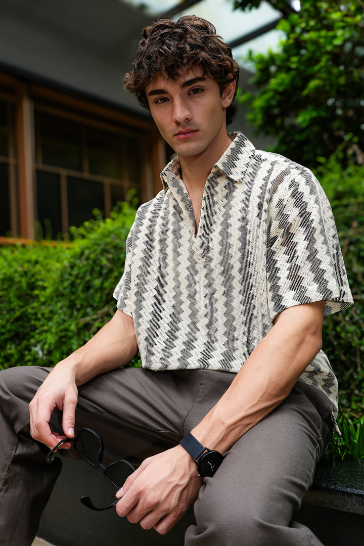 Short Sleeve: Modern Crochet Shirt