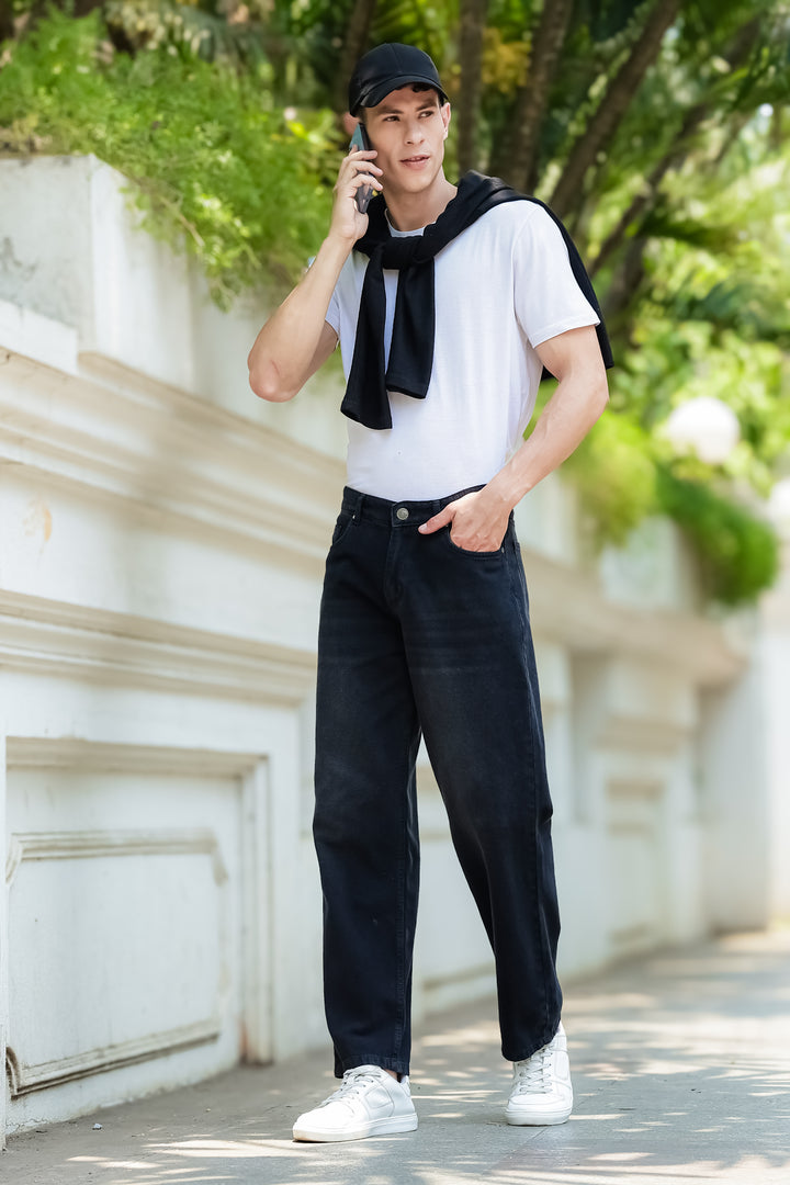 Denims: Black Baggy Jeans