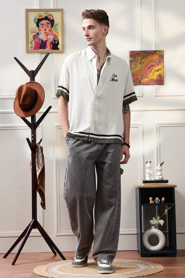 Zen Mode: Grey Oversized Shirt