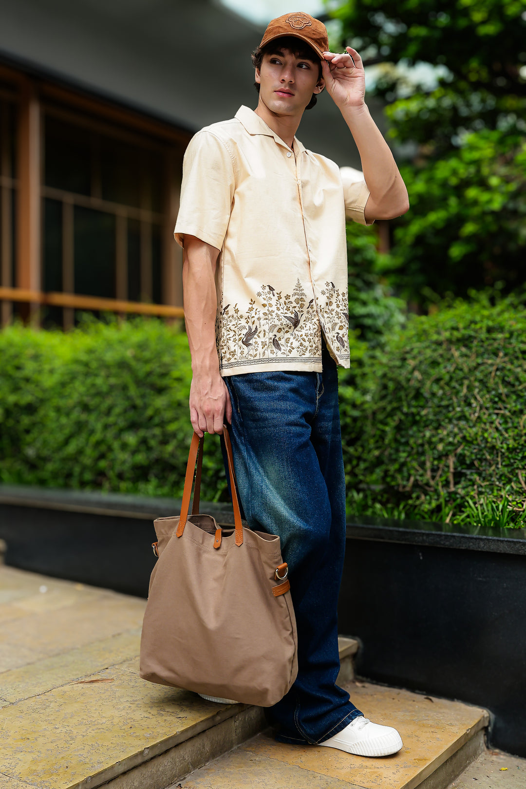 Classy Linen Printed Cuban shirt